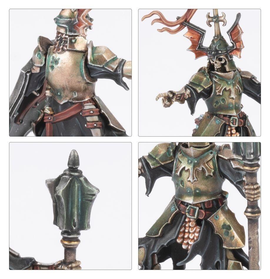 Close-up of champion and standard bearer models
