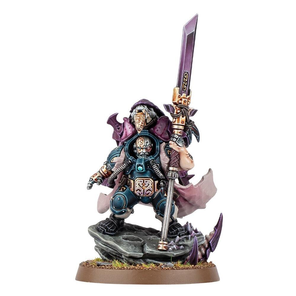 Buri Aegnirssen Leagues of Votann character with darkstar glaive “Bane”