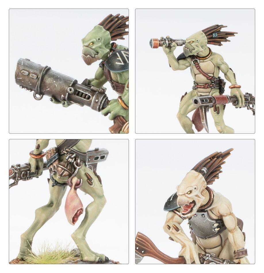 Painted Kroot Carnivores flanking enemy lines