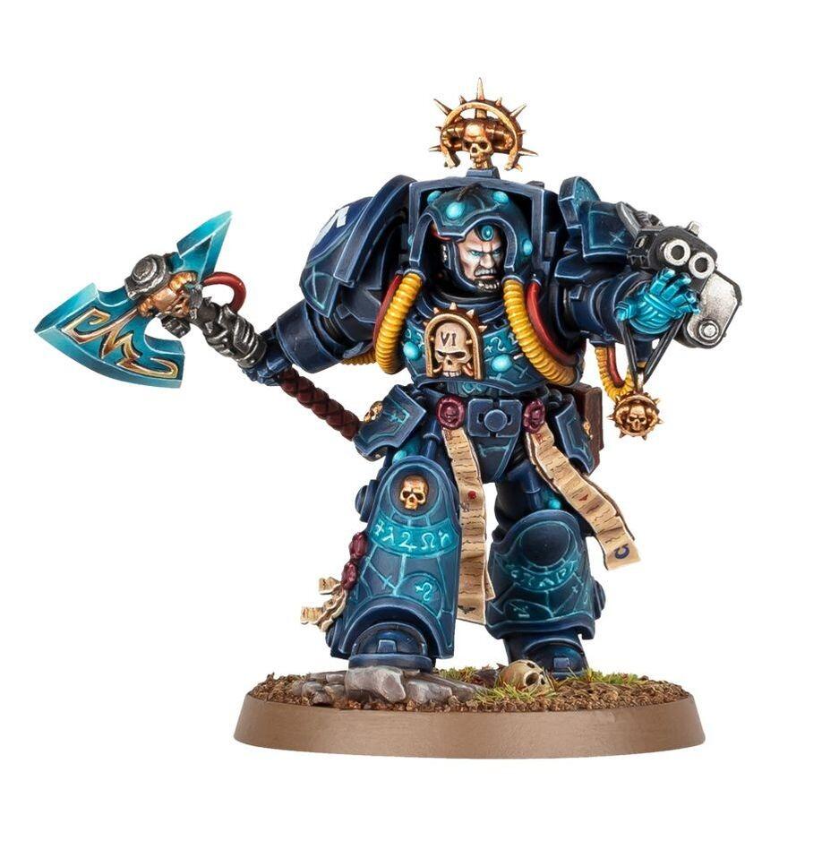Painted Space Marine Librarian casting psychic power