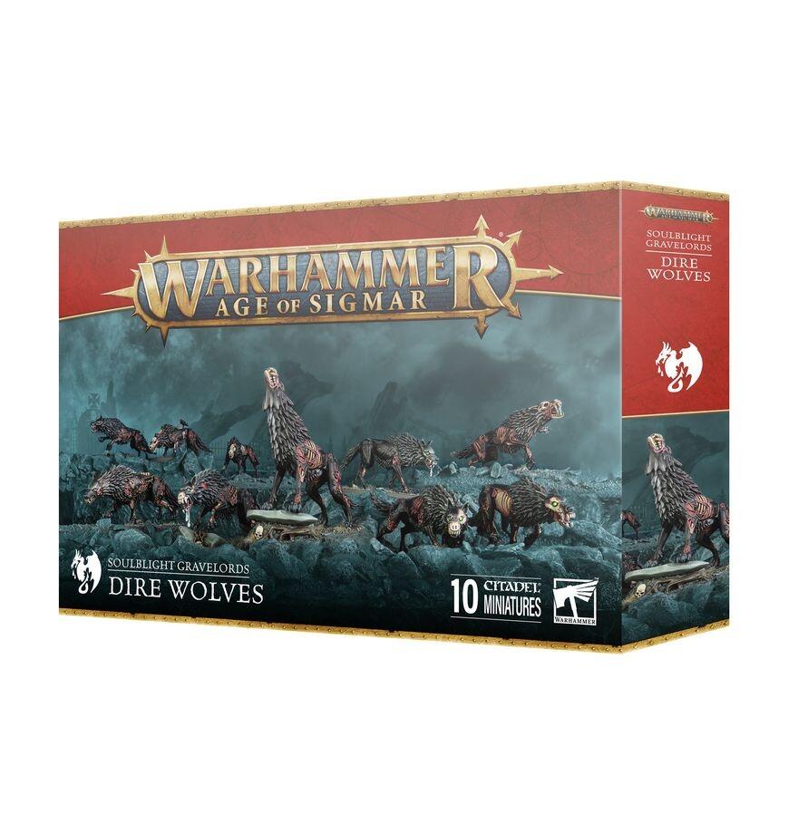 Soulblight Gravelords Dire Wolves models