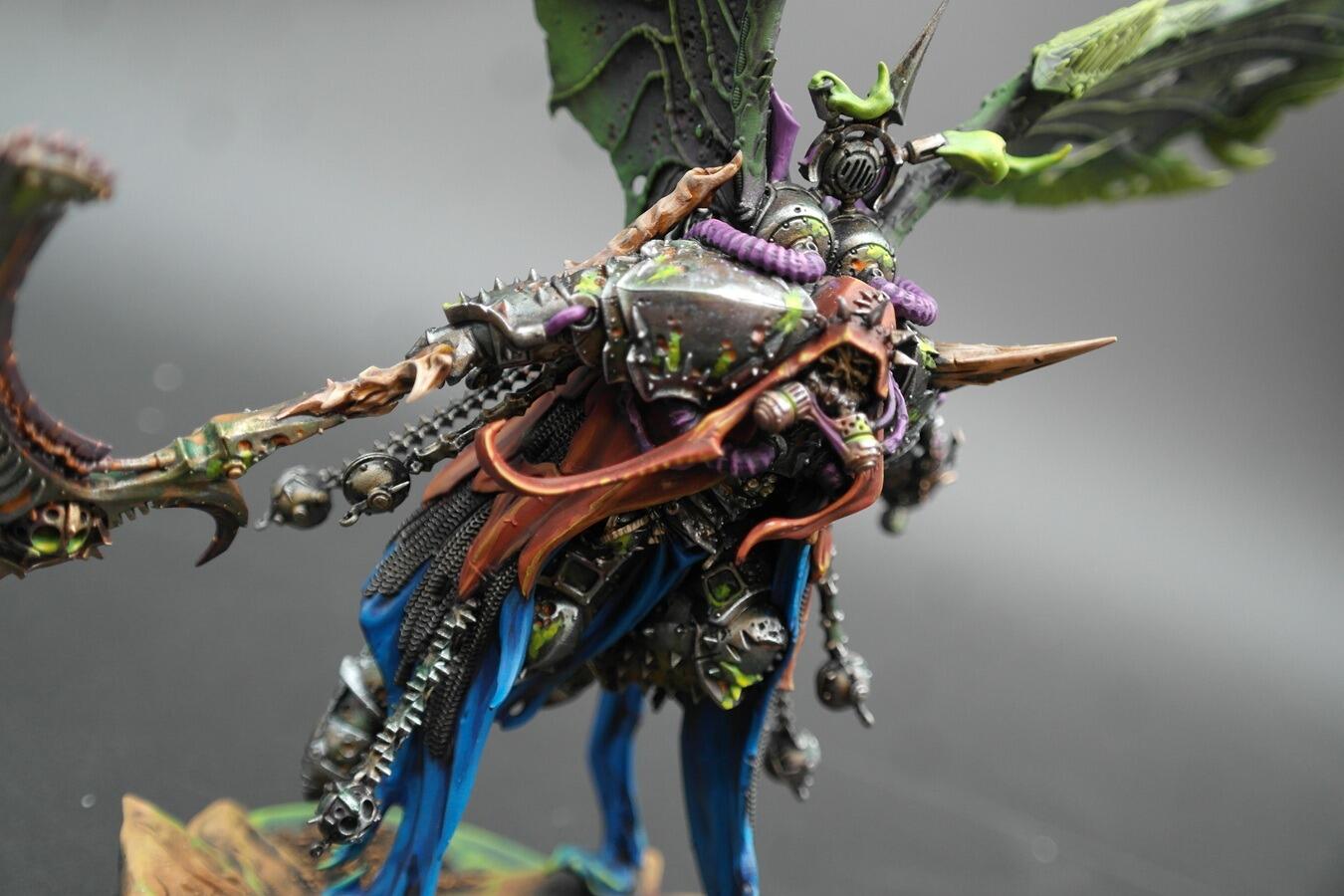 Mortarion Death Guard miniature assembled