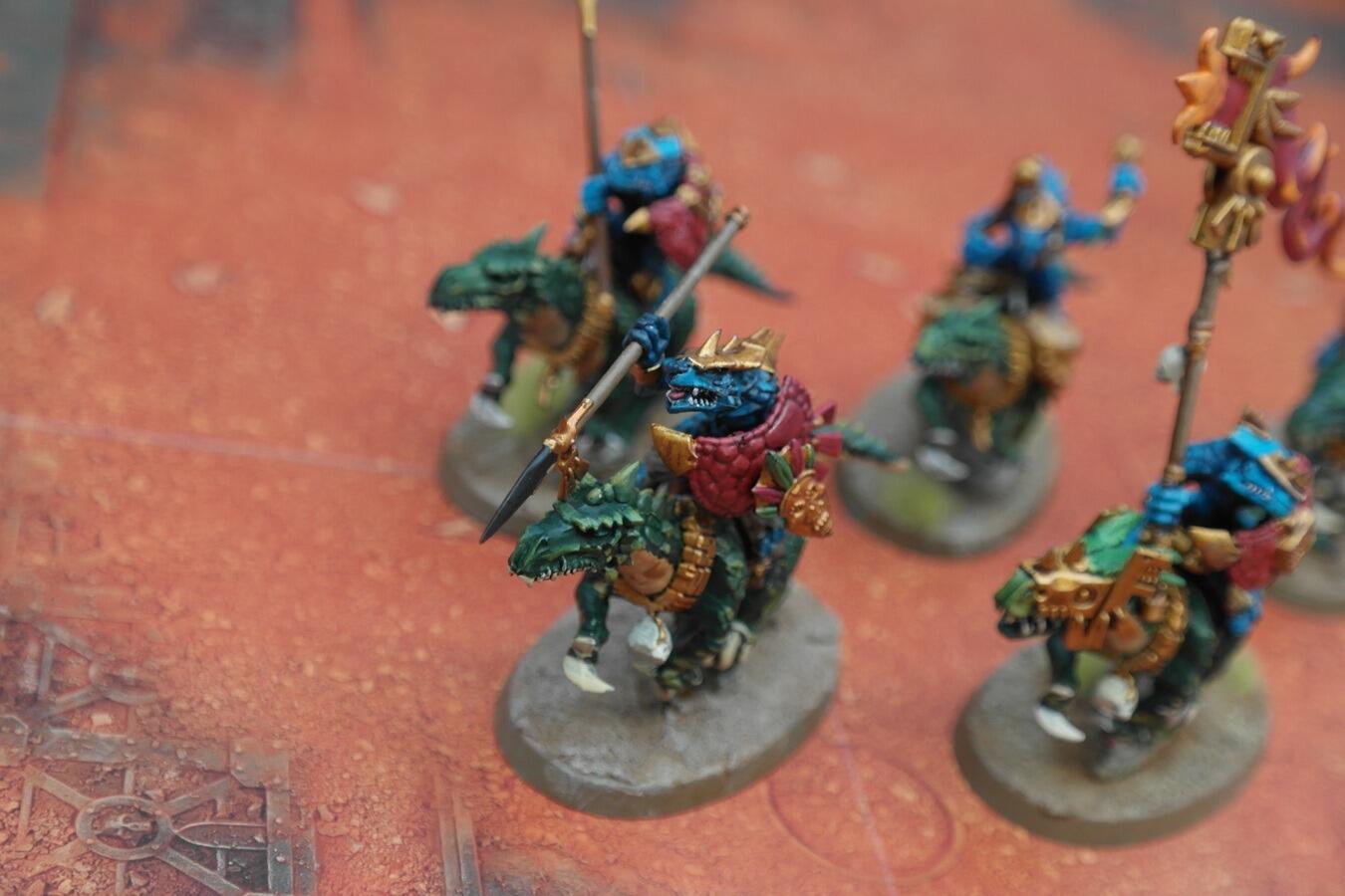 Saurus Rider Pre-Loved Saurus Cold One Riders AoS | Warmodels.co.uk ref 101