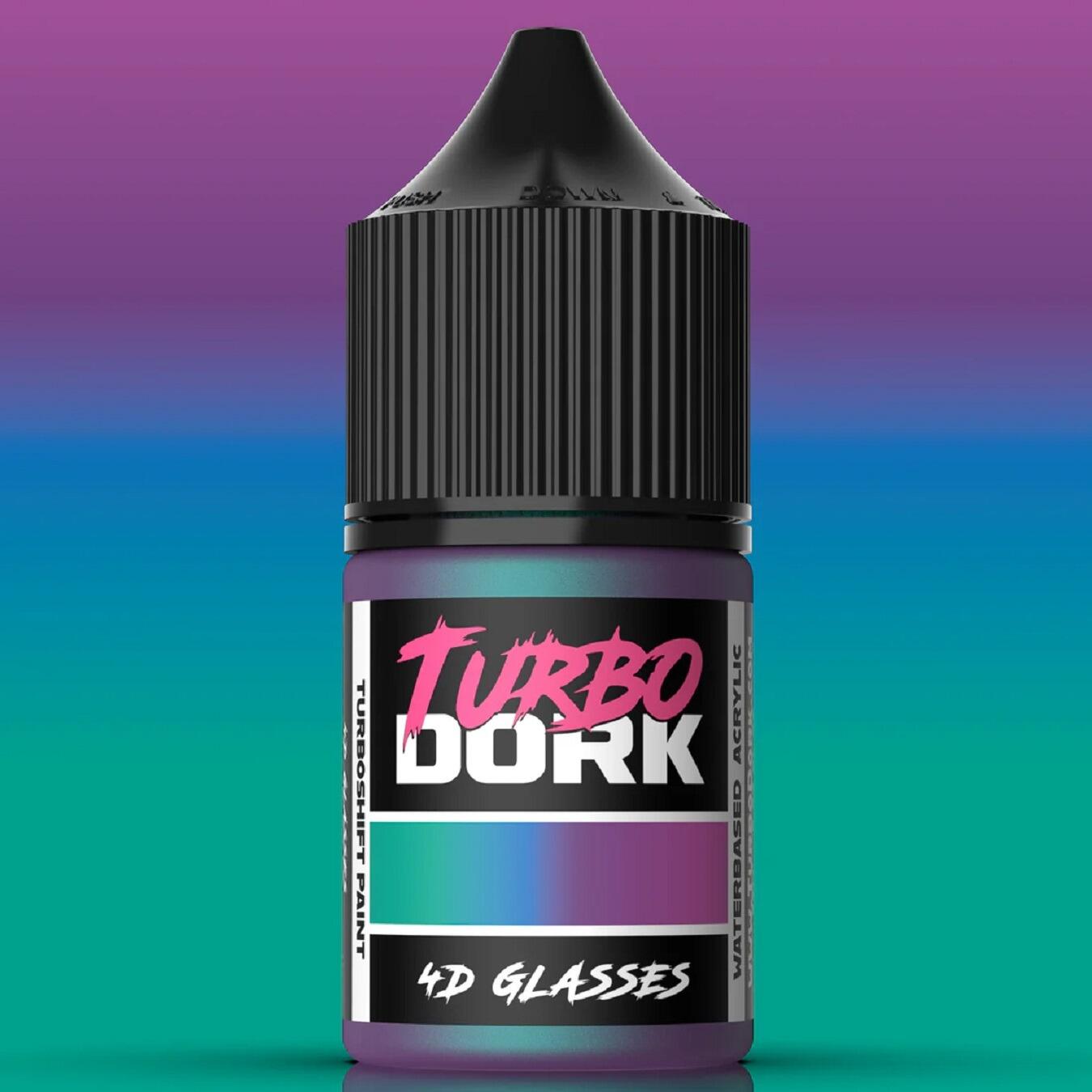 Turbo Dork 4D Glasses TurboShift paint bottle front view