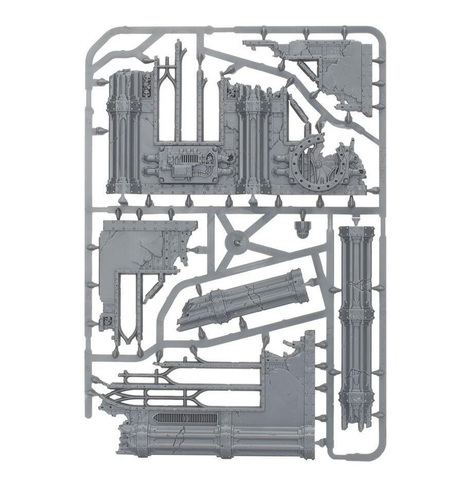 Warhammer 40,000 Sector Imperialis Ruins, A set of 4 modular ruined city sections for your gaming table 5