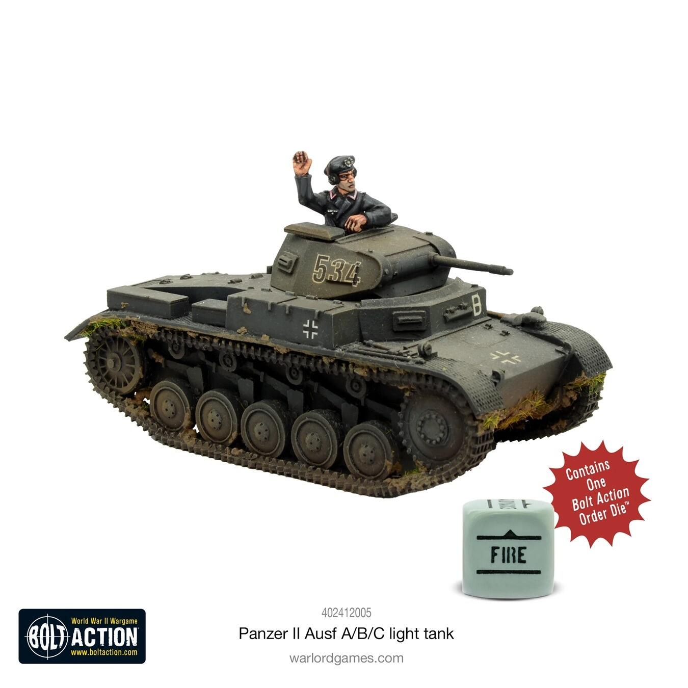 Warlord Games WWII German Light Tank Model – Resin and Metal Kit