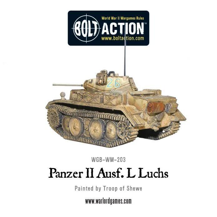 1/56 scale Panzer II Luchs for Bolt Action tabletop
