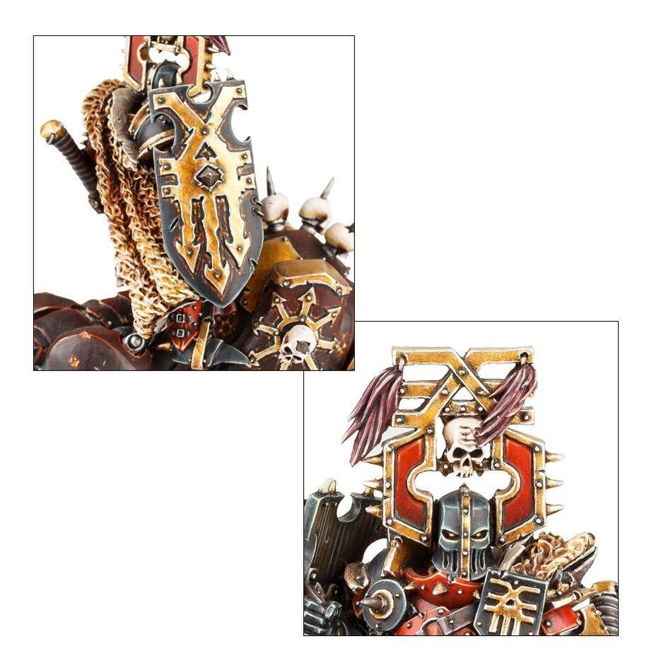 Juggernaut steed with demonic armour details