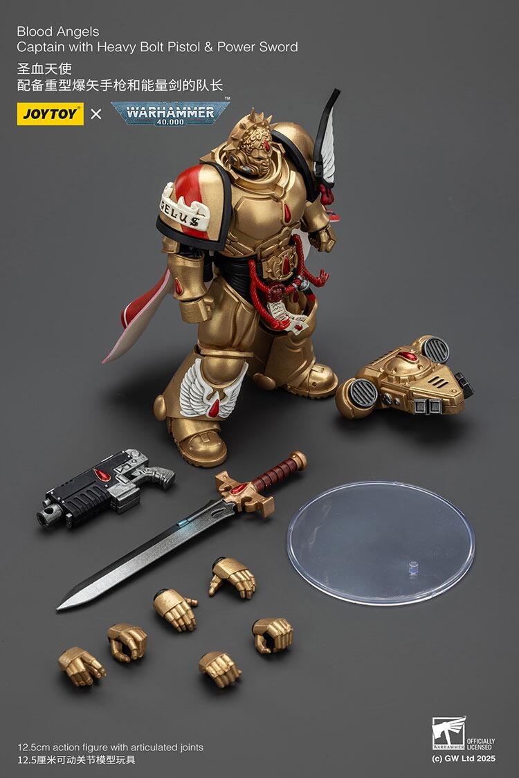 blood angels space marine with power sword