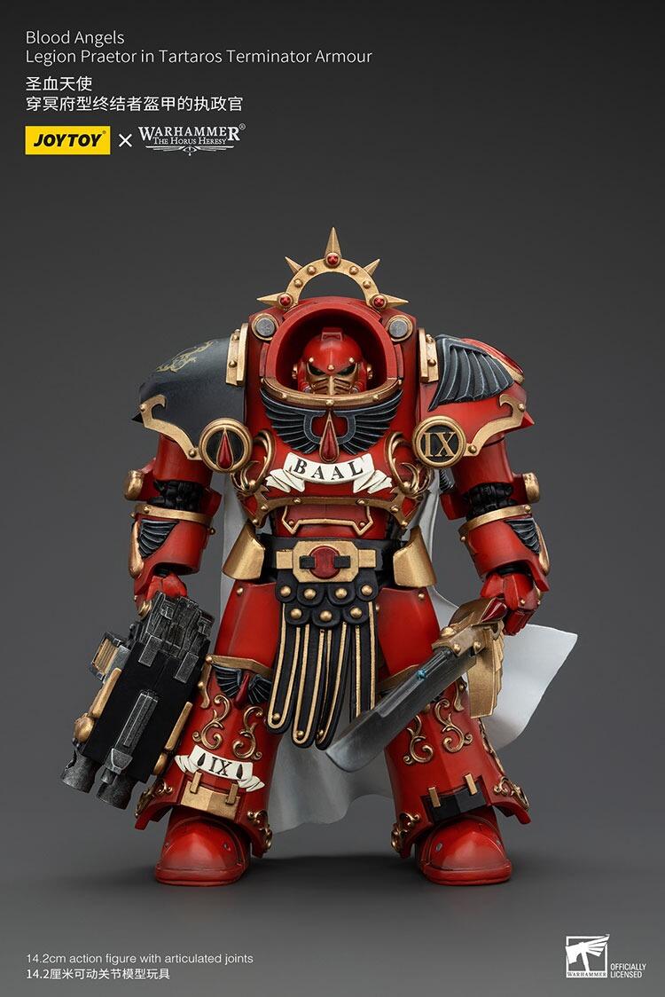 JoyToy Warhammer 40K Blood Angels - Angel's Tears Squad Arch-Erelim - Action Figure 1:18 Con Volkite Serpentas