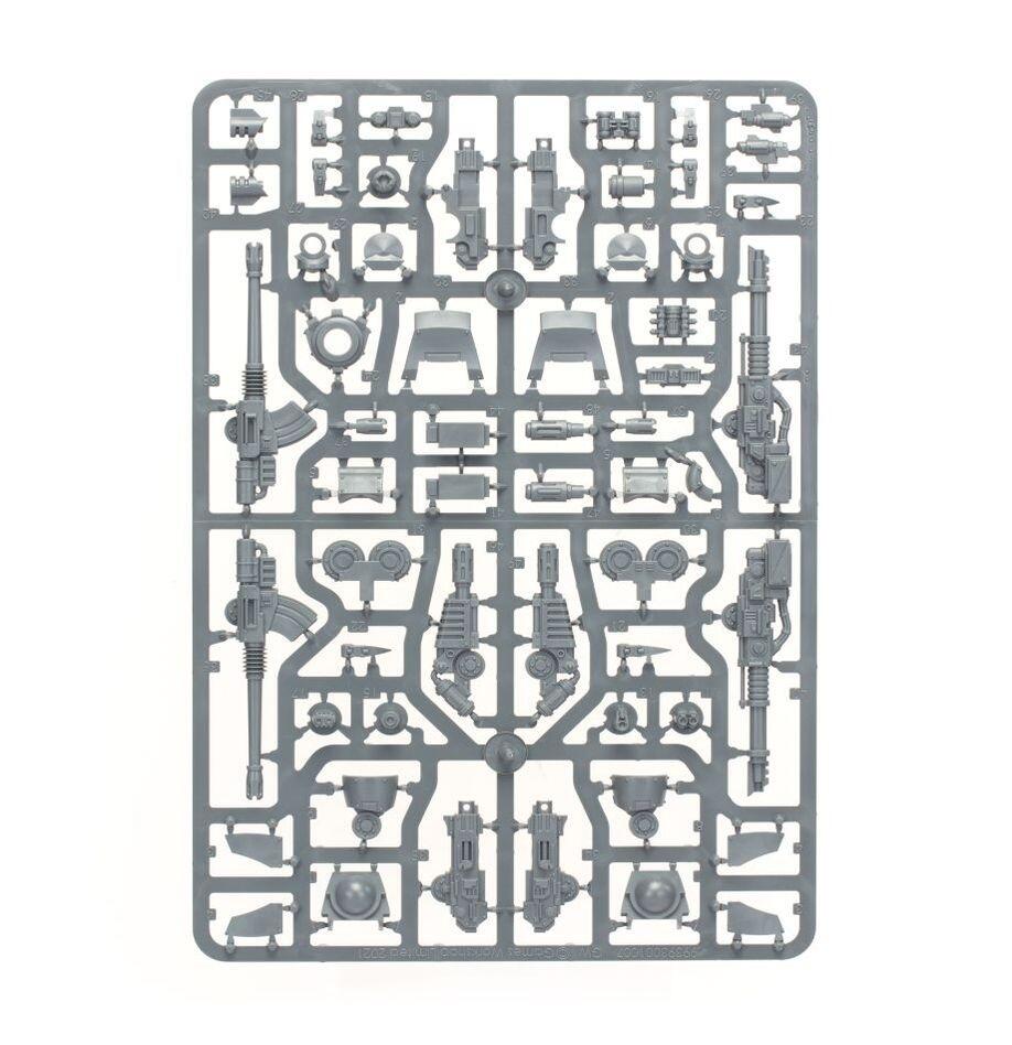 Sprues and components of the Contemptor kit 2