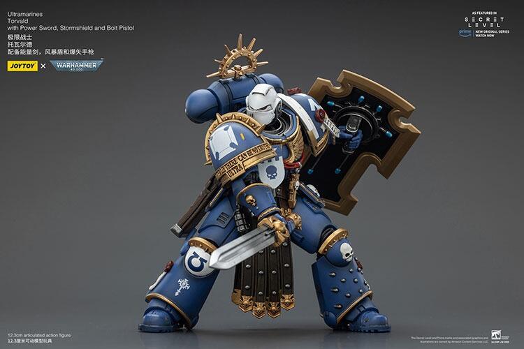Torvald next to other JoyToy Ultramarines for scale