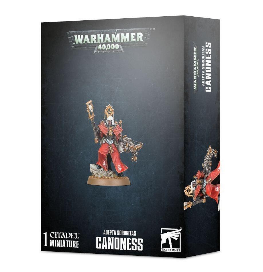 Canoness miniature front view with power sword