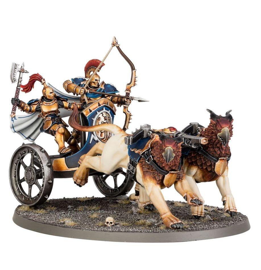 Painted model in Stormcast Eternals gold livery