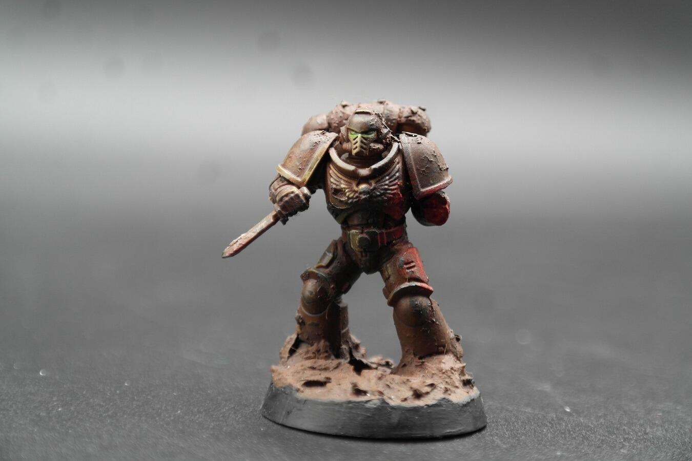 Pre-loved Intercessor display piece Space Marines Warhammer 40k fully built converted front view