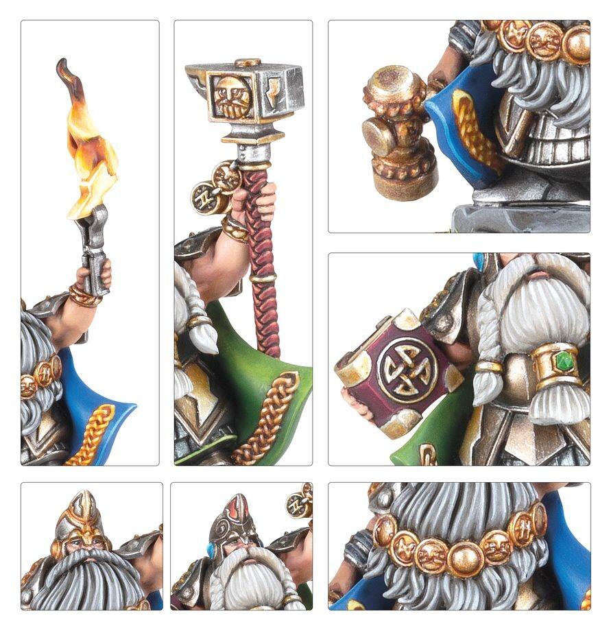 Dwarf Runesmith runic detail model