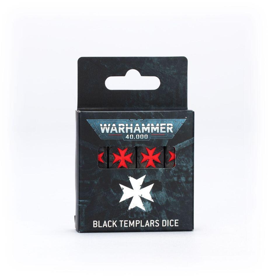 black templars dice set front view