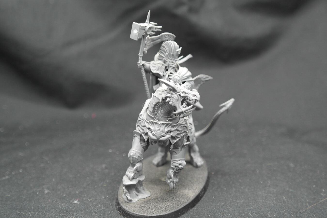 Lord Celestant mounted on a Dracoth by LePeintreGaucher