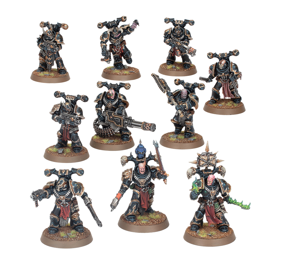 Chaos Space Marine Legionaries – Warhammer 40k | Warmodels.co.uk