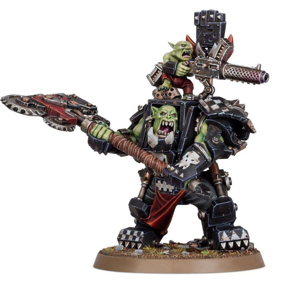 Armoured Ork Warboss model Games Workshop
