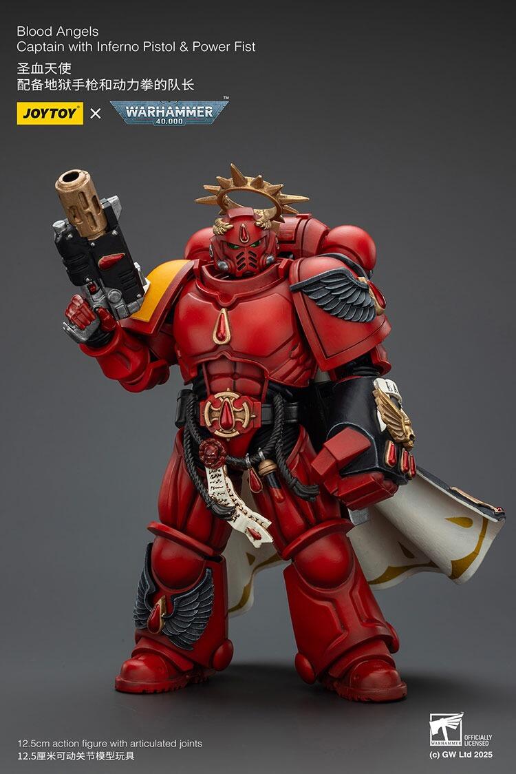 blood angels captain with chapter iconography
