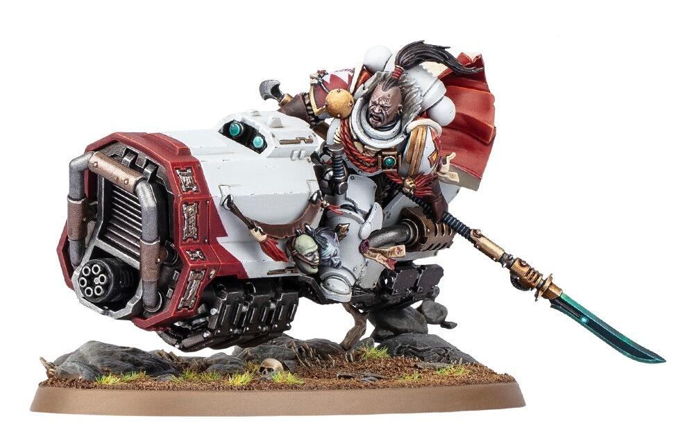 suboden khan white scars character on bike