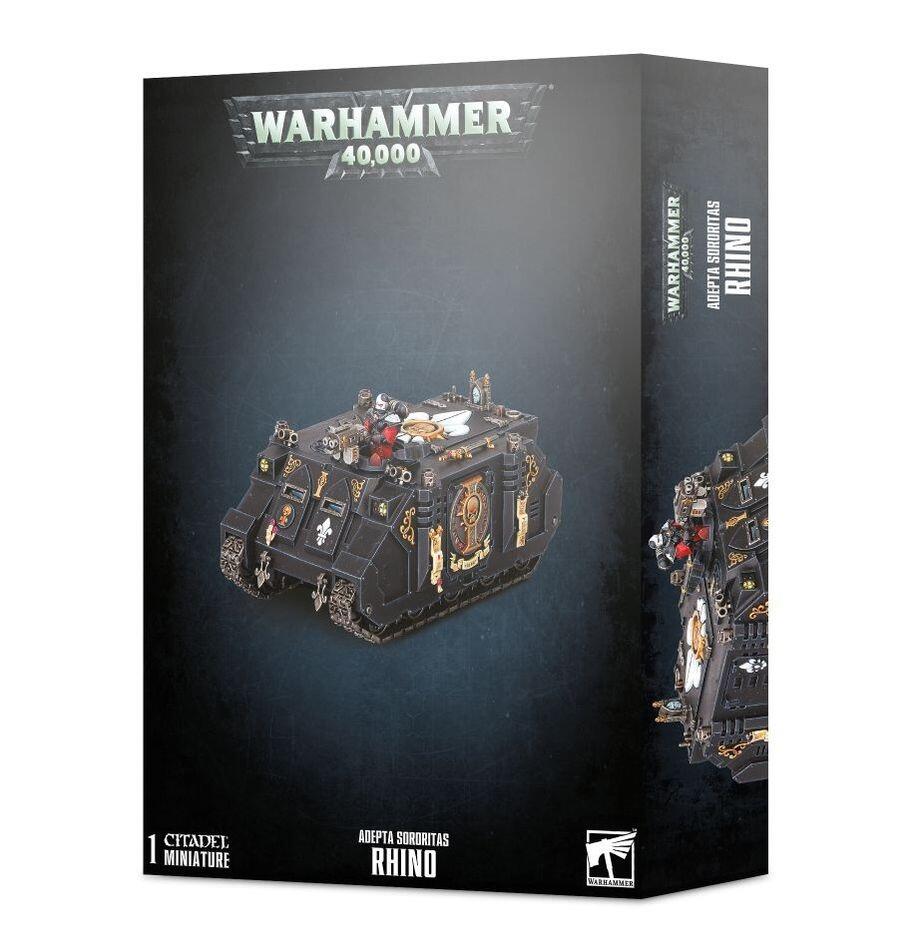 Adepta Sororitas Rhino front view with hatch detail