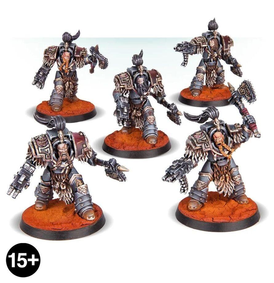 Varagyr Terminator Squad miniatures assembled
