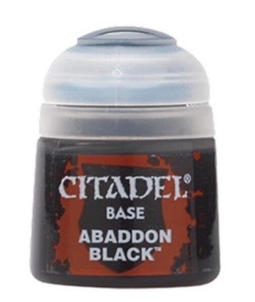 Abaddon Black Base Paint – Warhammer Citadel Colour for Miniatures