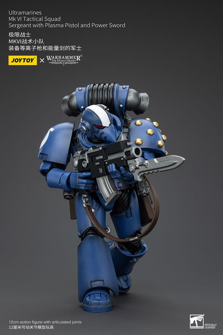 Side profile of beak-helmeted Ultramarines