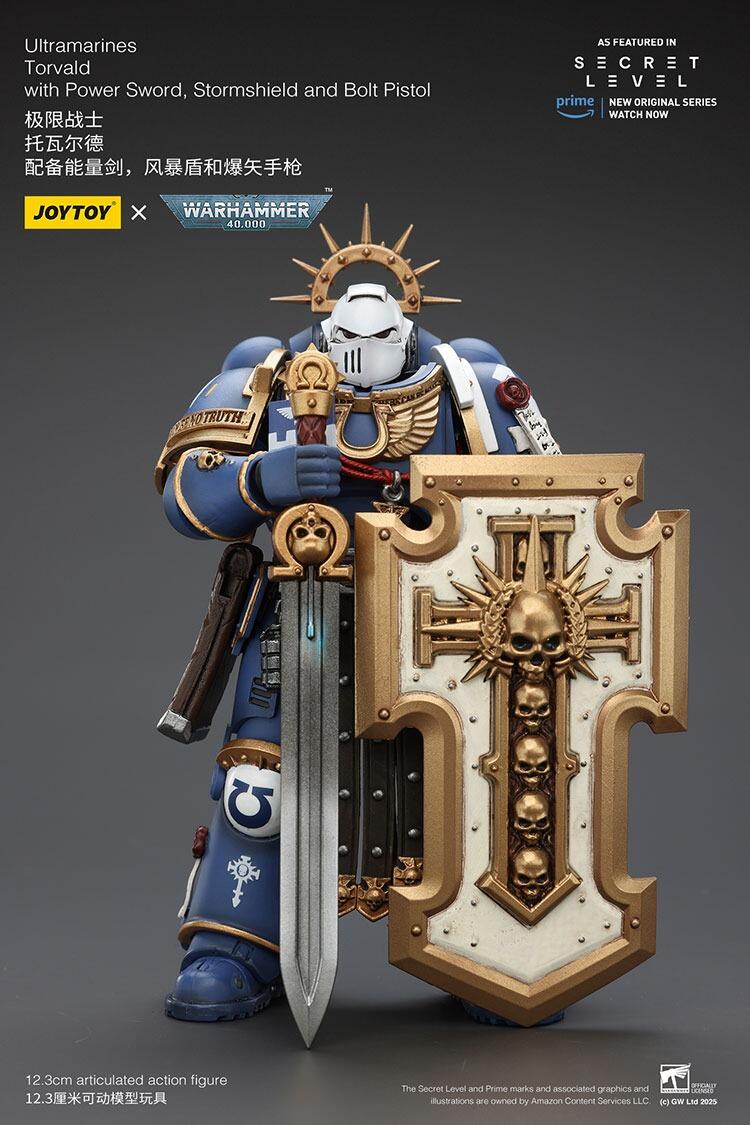 Painted 1/18 Torvald in action stance