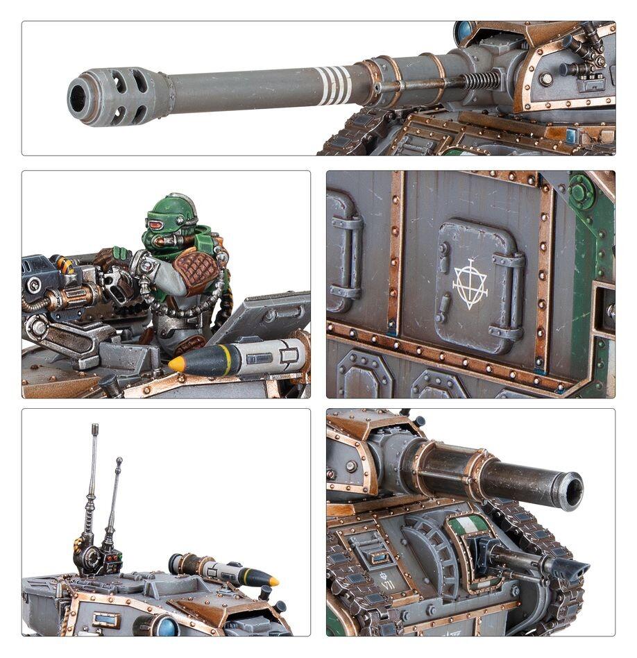 Side profile with sponson-mounted weapons