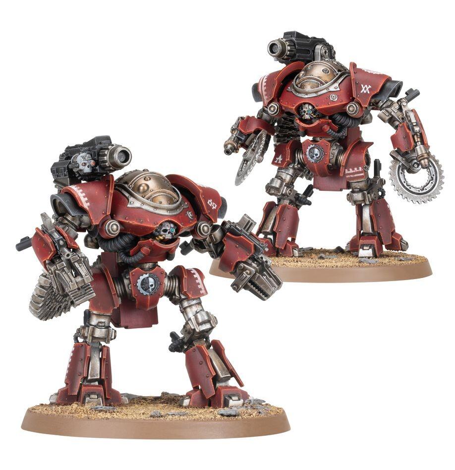 Painted Castellax Maniple on Mechanicum base