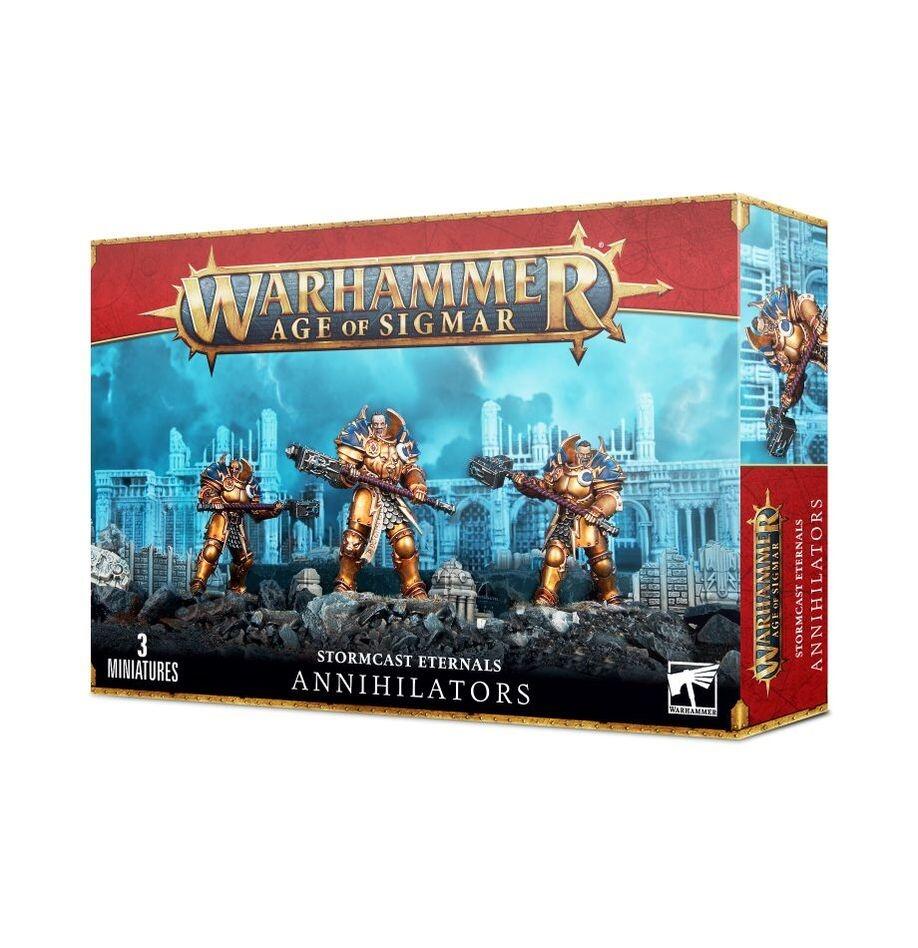 Annihilators front view with hammers and shields
