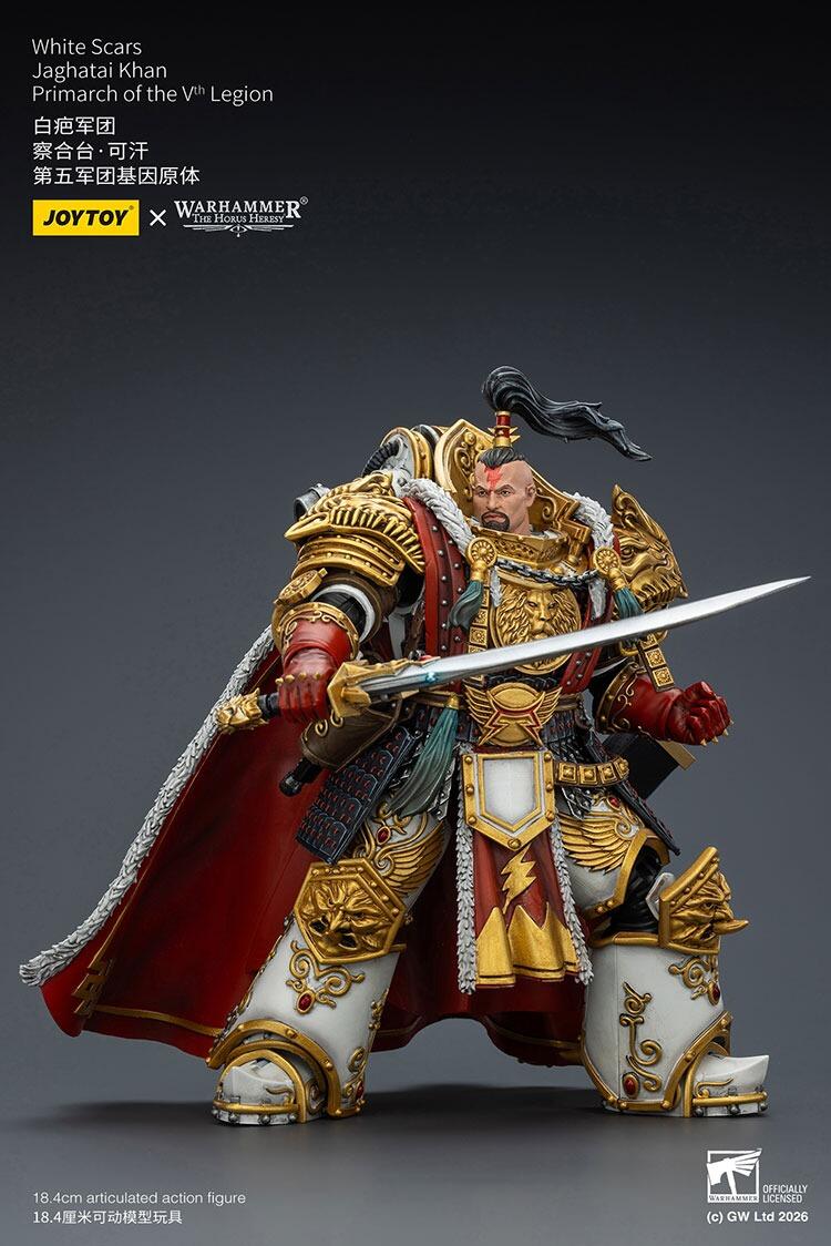 Jaghatai Khan posed on display base