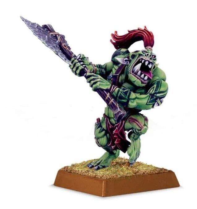 Savage Orc Big Boss miniature assembled