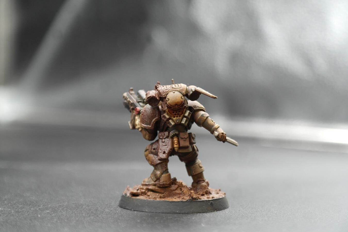 Pre-loved Phobos Lieutenant Space Marines Warhammer 40k rear view