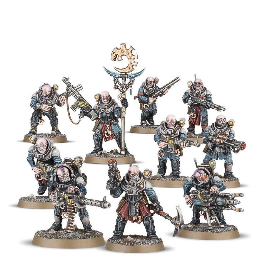 Pre-loved Neophyte Hybrids 10 models Genestealer Cults Warhammer 40k new on sprue display view