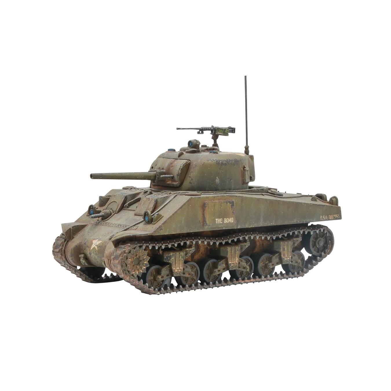 Bolt Action M4 Sherman Medium Tank Plastic front view