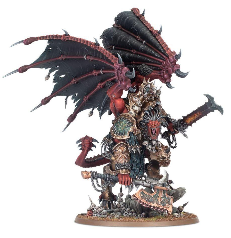 Angron Daemon Primarch fully painted with chainblades
