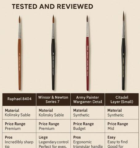 “Best Brushes for Miniature Detailing: Tested and Reviewed”