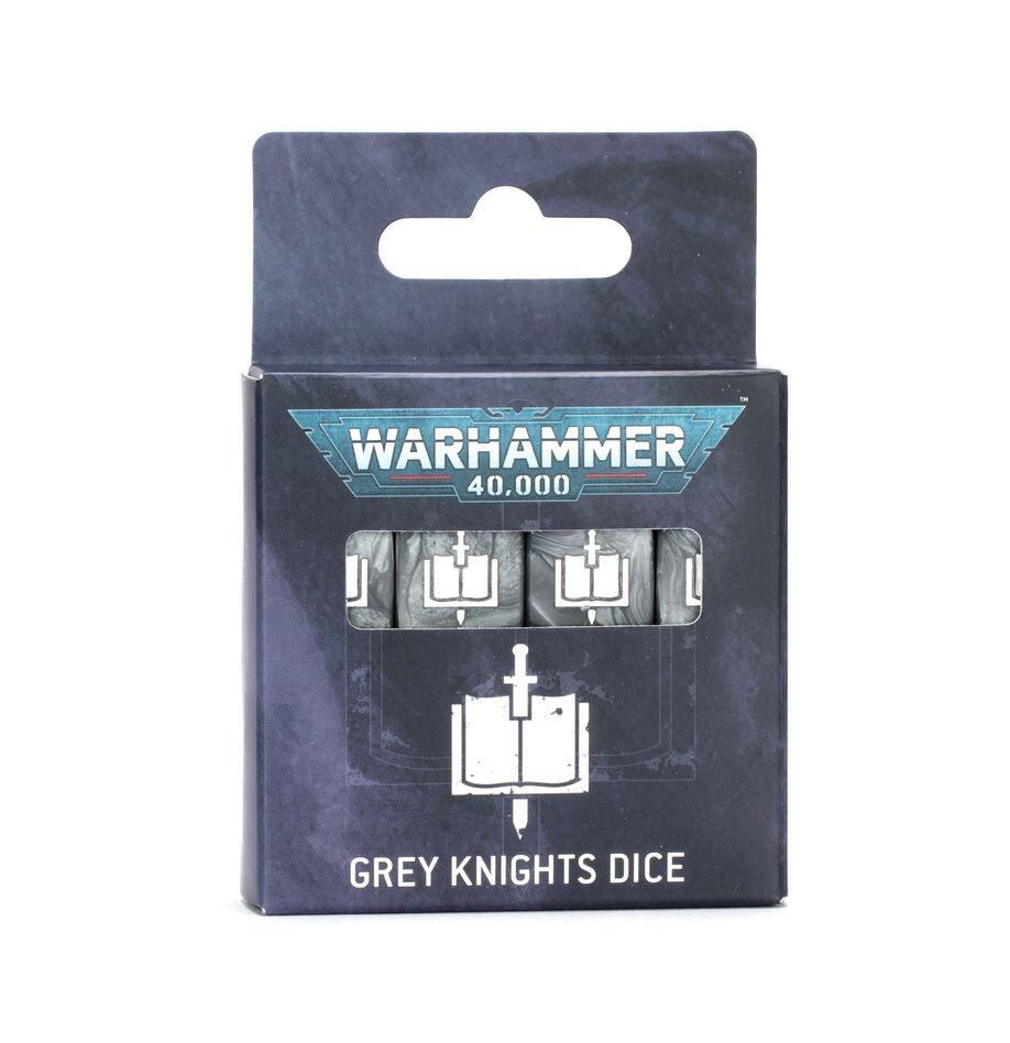 grey knights dice set twenty dice front view