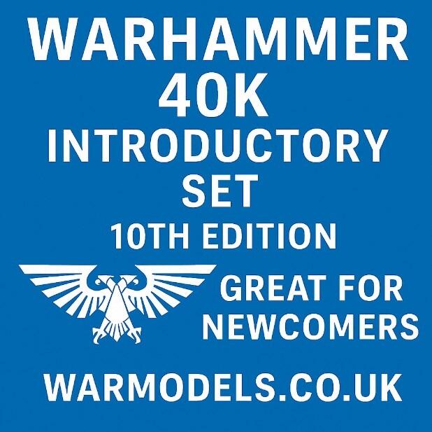Warhammer 40K: Introductory Set (10th Edition) – Great for newcomers.