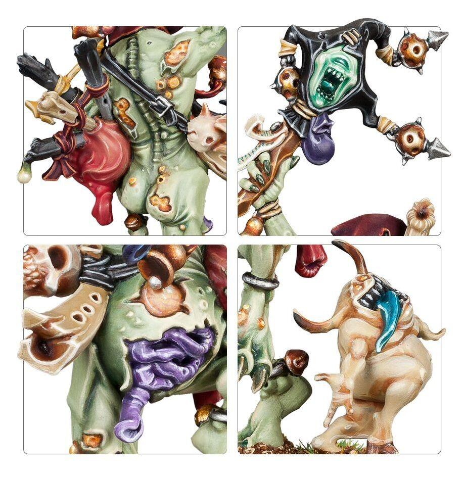 Daemons of Nurgle Sloppity Bilepiper – grotesque hero miniature