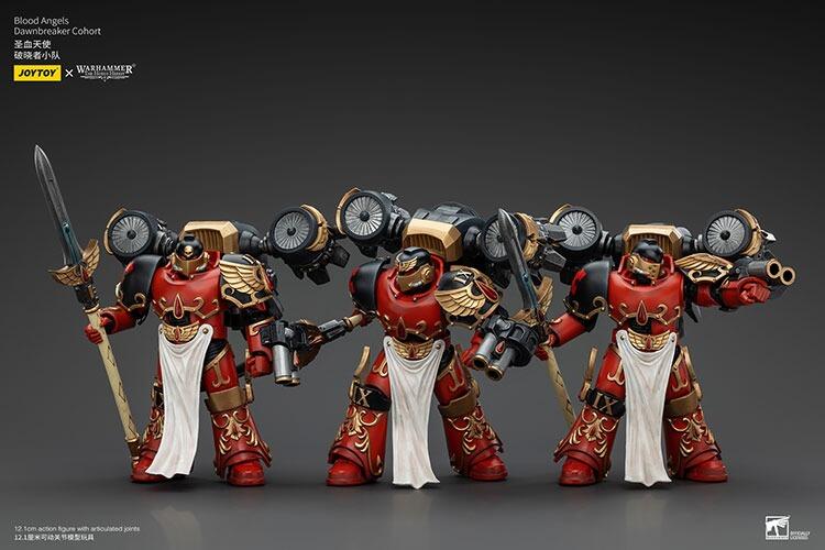 JOYTOY Warhammer 40k Blood Angels Dawnbreaker Cohort Set 4 Figure 1/18 12cm