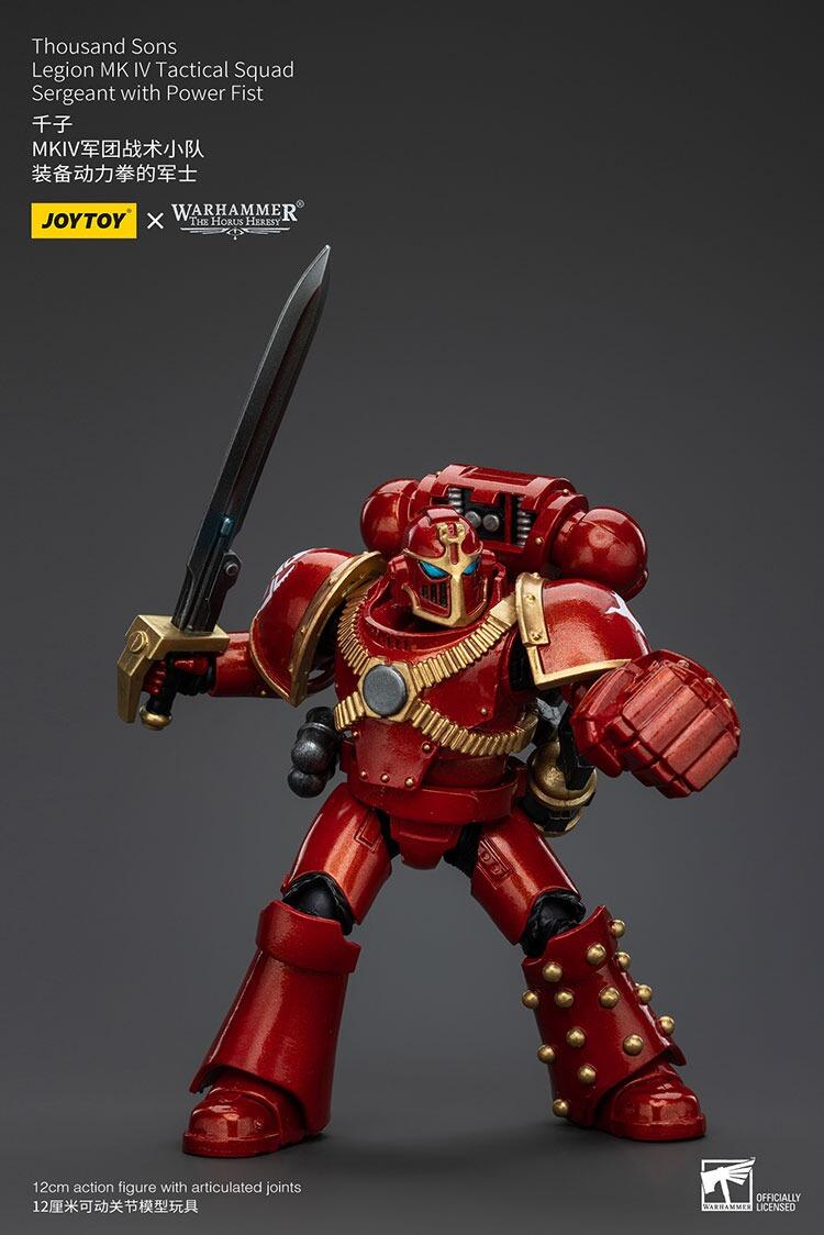 Side profile of Thousand Sons MKIV Legionary