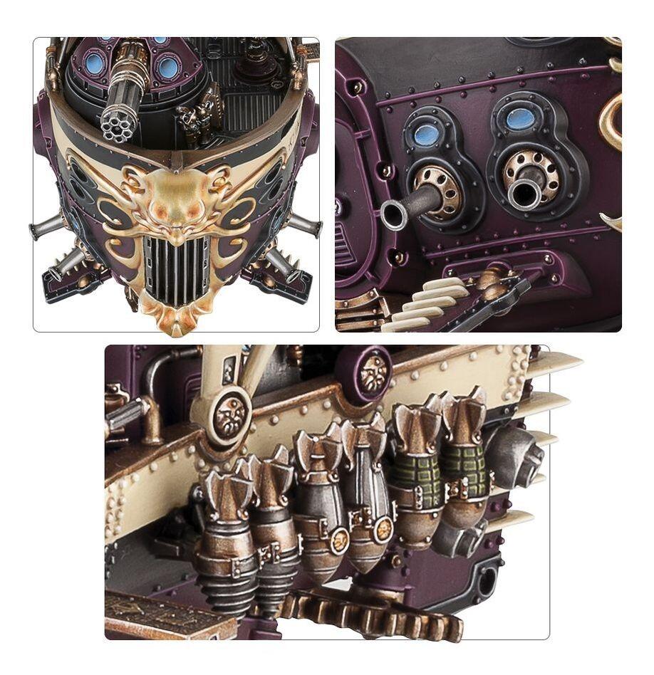 Close up showing weapon mounts and hull