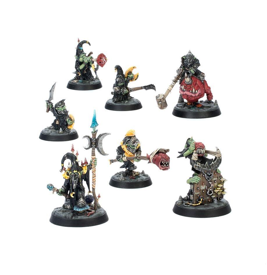 Painted models shown in Age of Sigmar environment