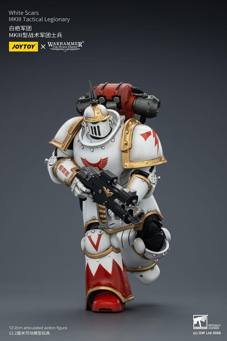 White Scars MKIII posed alongside MKVI model