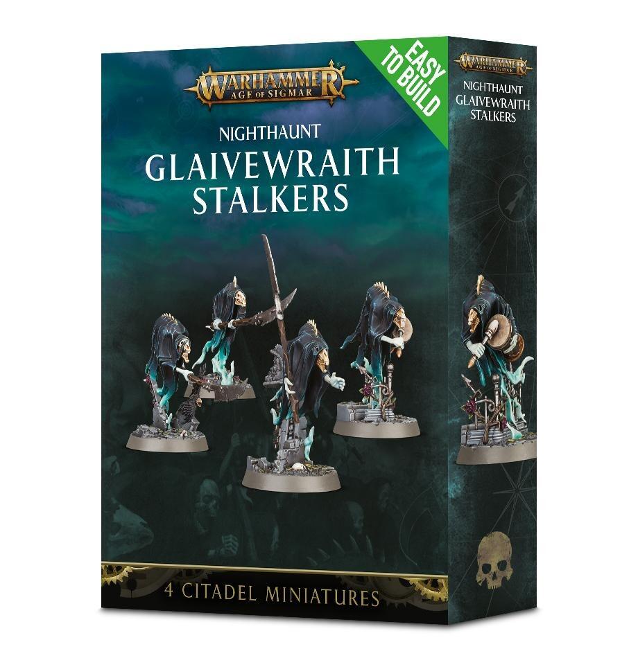 Complete and painted example of Glaivewraith Stalkers
